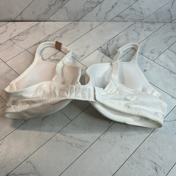 NWT Cacique Lane Bryant Womans Push-Up Bra White Boost Plunge UNDERWIRE 38D - Picture 4 of 8